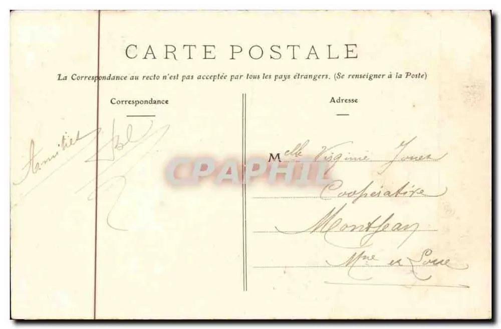 Le Croisic - Rocher « Le Grand Autel » — Tharnel, editor, Nantes - Verso