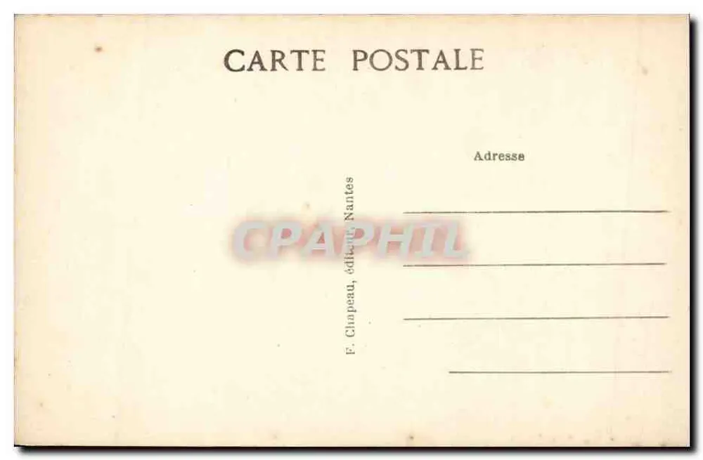 La Baule-sur-Mer (Loire-Inf.) — Die Strandpromenade des Casinos — F. Chapeau, Verlag Nantes - Rückseite