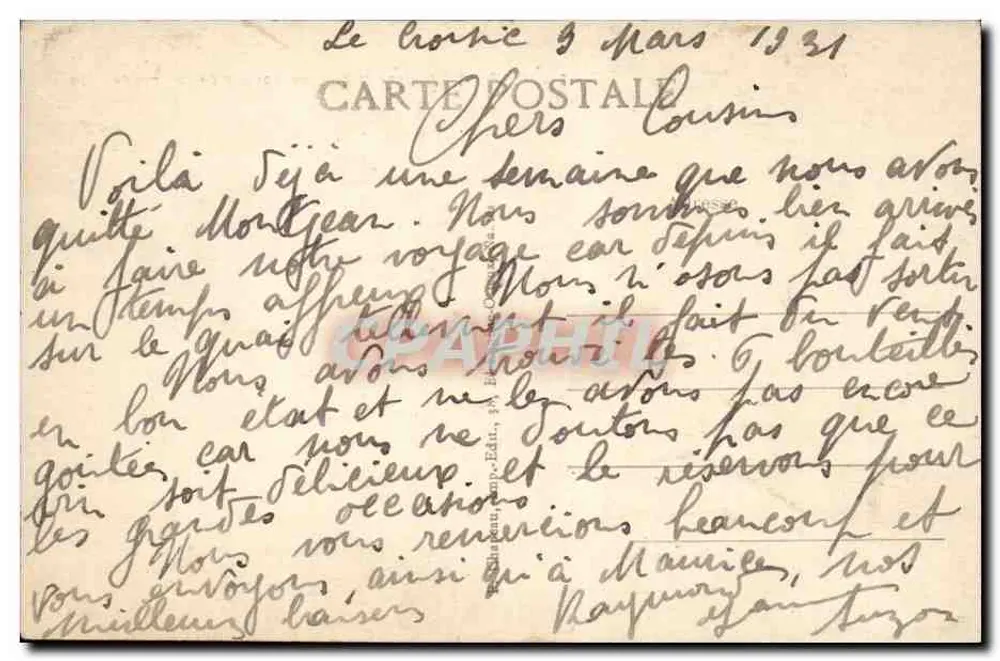 Le Croisic (Loire-Inf.) — As Rochas da Grande Côte — editor O. Chille, n° 65 - Verso