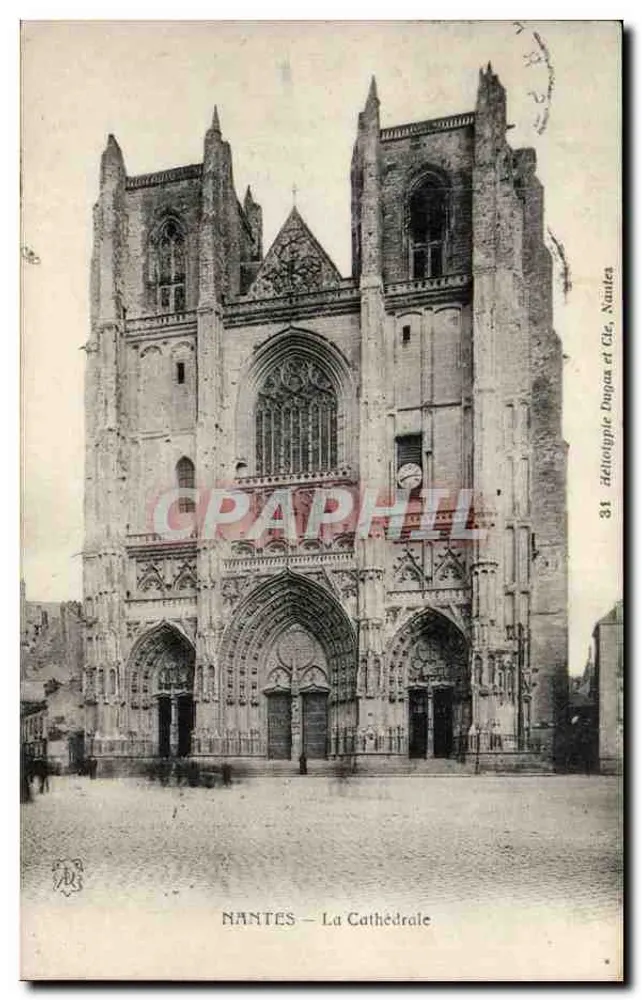 NANTES — De Kathedraal — Heliotypie Dugas et Cie, Nantes, n°31 - Voorkant