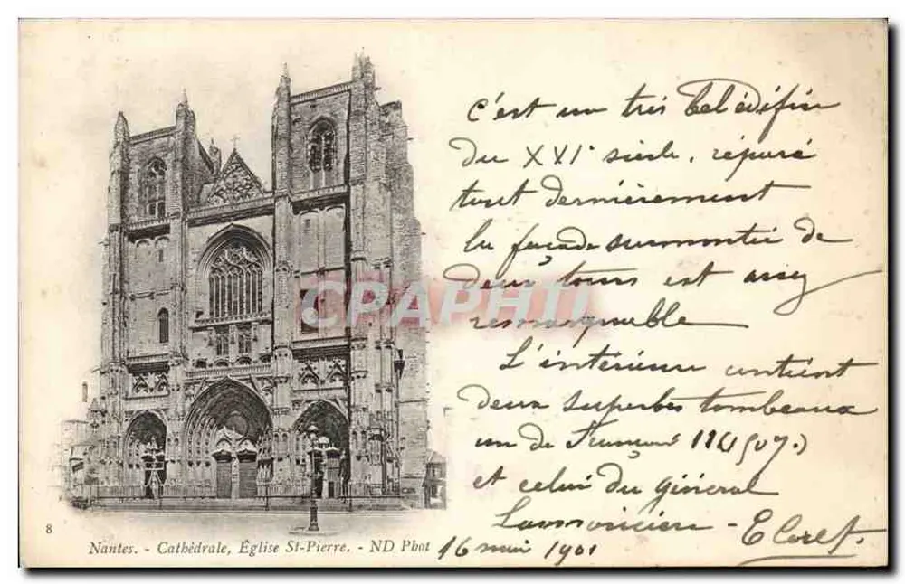 Nantes - Catedral, Igreja de São Pedro — ND Fotografia, n°8 - Frente