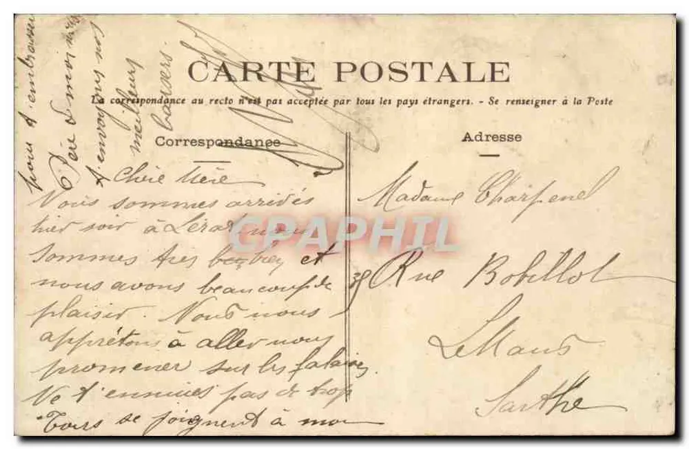 Am Strand — Garnelenfang — Unbekannter Verlag, Nr. 1497 - Rückseite
