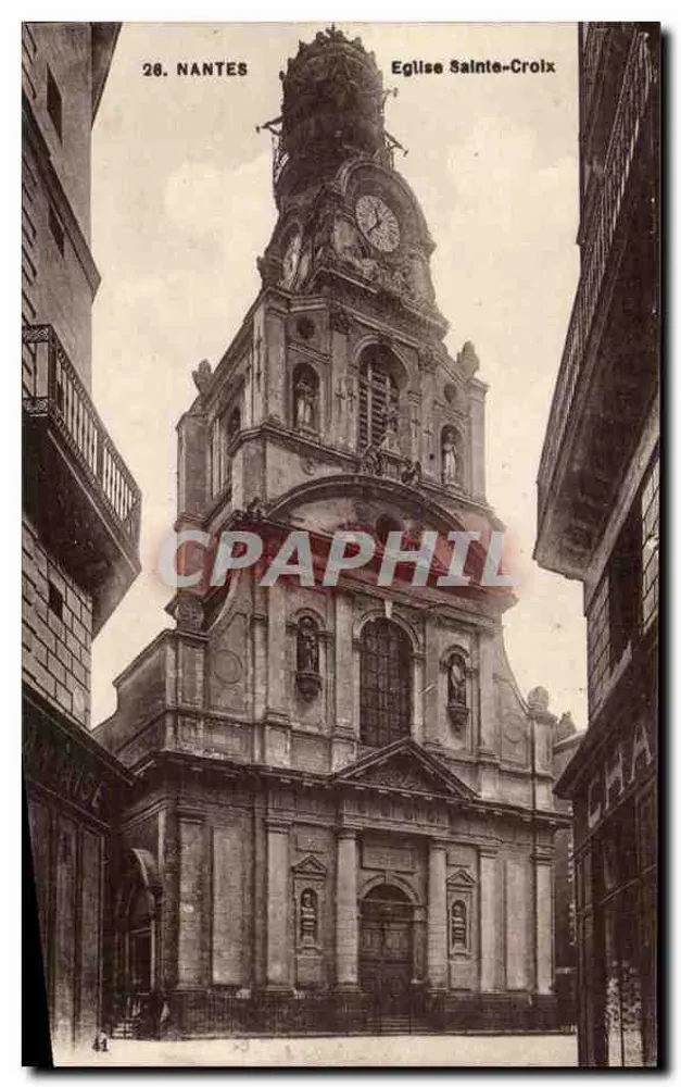 Nantes — Igreja de Santa Cruz — F. Chapeau, editor - Frente
