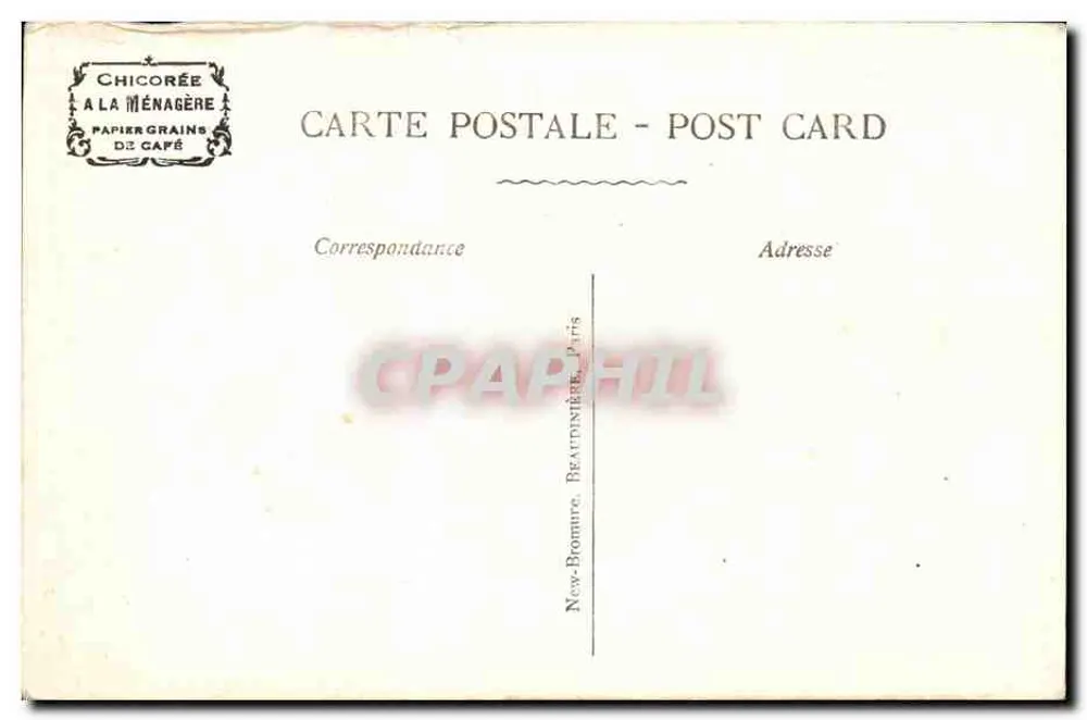 NANTES — A Catedral — Editor: Chicorée à la Ménagère, Paris - Verso