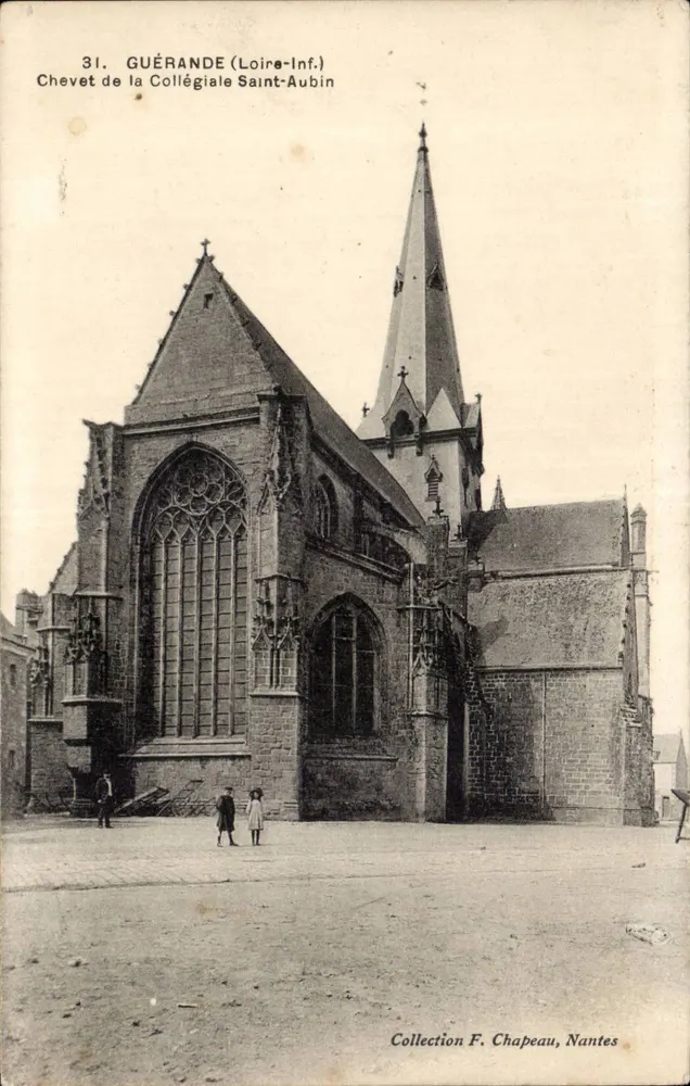 Guérande (Loire-Inf.) — Chor der Kollegiatkirche Saint-Aubin — Sammlung F. Chapeau, Nantes - Vorderseite