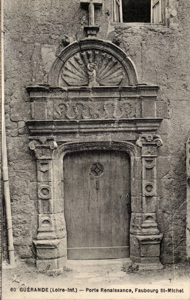 Guérande (Loire-Inf.) — Renaissance-Tor, Faubourg St-Michel — R. Chapeau, Nantes - Vorderseite