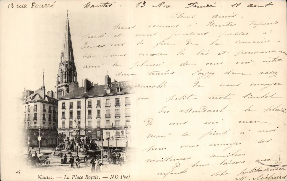 Nantes — A Place Royale — ND Phot - Frente