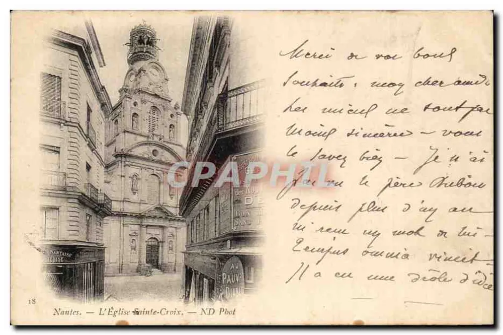 Nautes — A Igreja de Santa Cruz — ND Phot - Frente