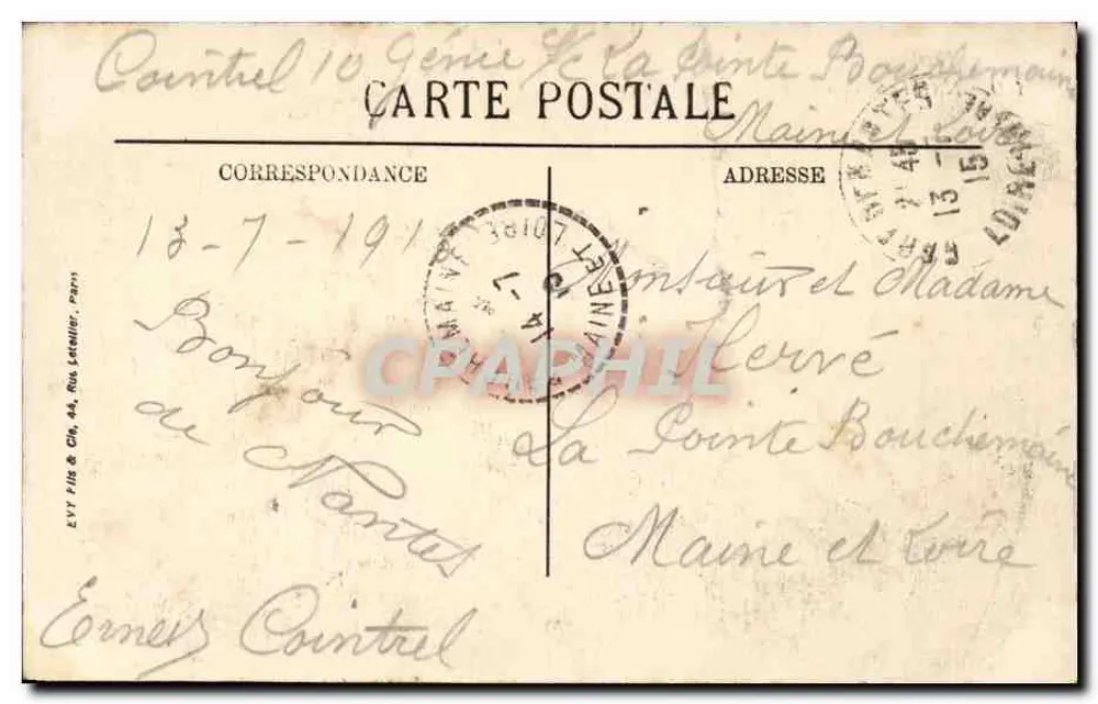 NANTES — Vista panorâmica — LL. — N° 109 - Verso