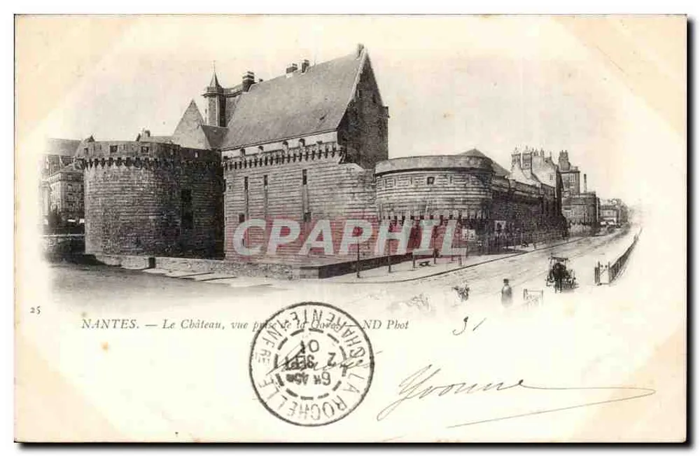 NANTES — Das Schloss, Ansicht aus dem Zimmer — ND Pbot - Vorderseite