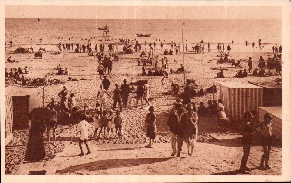 La Baule — Animierter Strand — Verlag: Lévy & Neudorff, 125 rue de la Plage, La Baule - Vorderseite