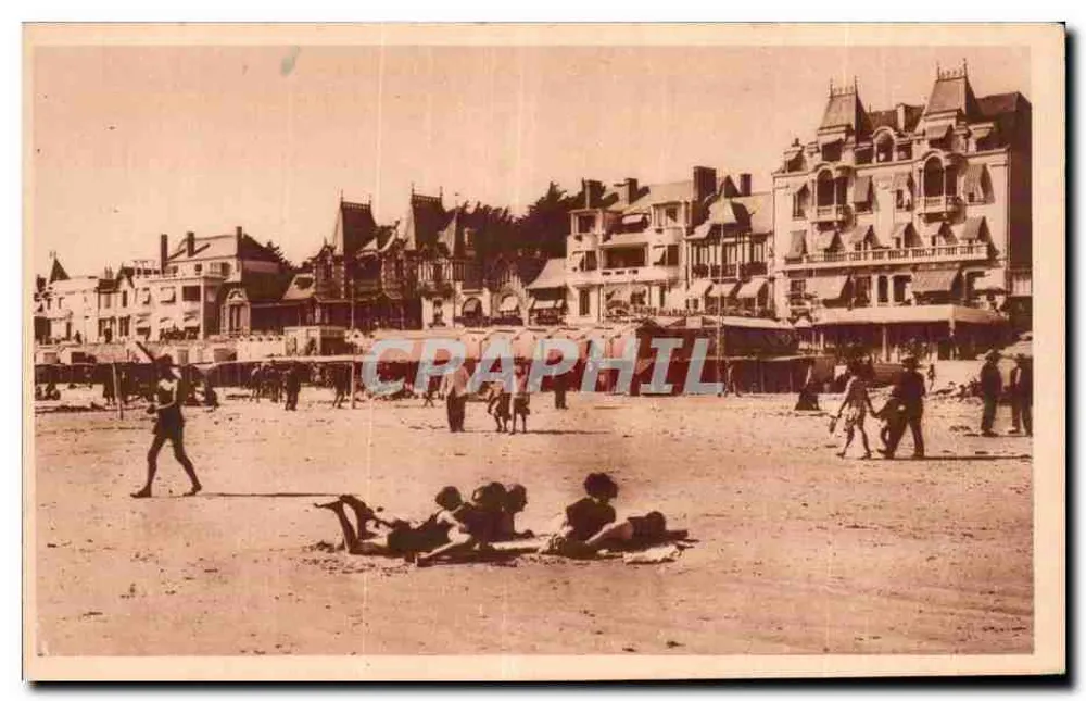 La Baule — Der Strand und die Villen — Verlag: Lévy et Neurbain, 129 rue de la Plage, La Baule - Vorderseite
