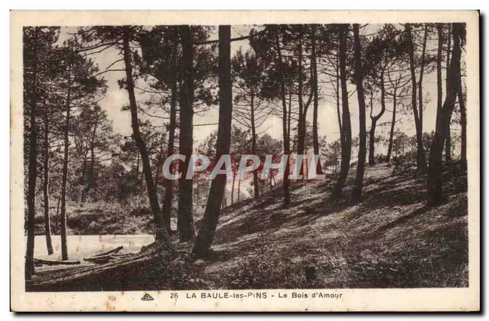 La Baule-les-Pins — O Bosque do Amor — Editor anônimo, n° 26 - Frente