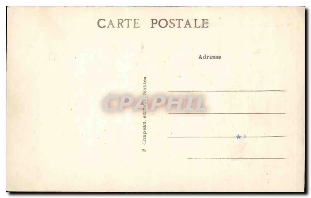 Missillac — Schloss La Brétesche — Ensemble am See — Verlag P. Chapeau, Nantes - Rückseite