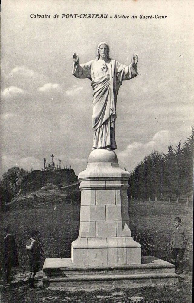 Calvaire de PONT-CHATEAU - Statue des Heiligen Herzens - Vorderseite