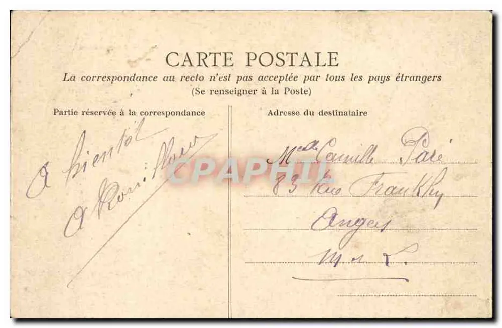Le Pouliguen (Loire-Inf.) — Felsen am Ende von Penchâteau — Sammlung Pillorget-St-Nazaire, Nr. 333 - Rückseite