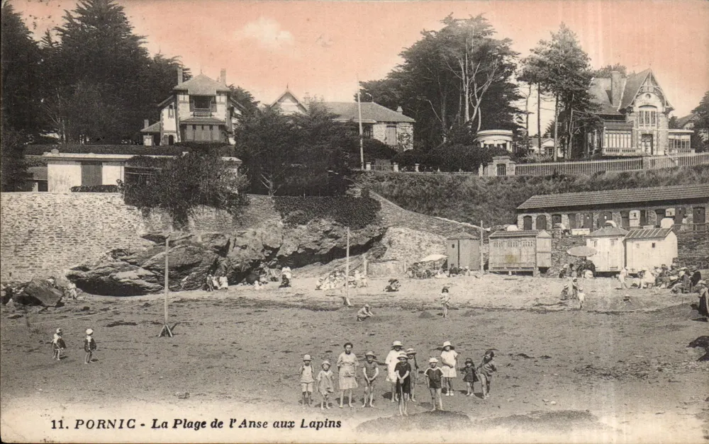 Pornic - La Plage de l'Anse aux Lapins — G. Artaud, Verlag, Nantes - Vorderseite