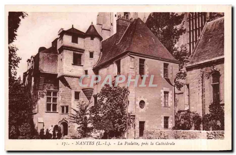 NANTES (L.-I.) - La Psalette, nahe der Kathedrale — J. Nozias, Verlag, Nantes - Vorderseite