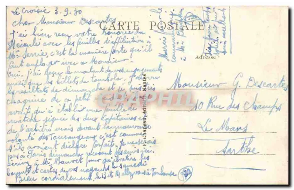 Le Pouliguen (Loire-Inf.) — Der Wendepunkt des Hafens — Verlag: Chapeau - Rückseite