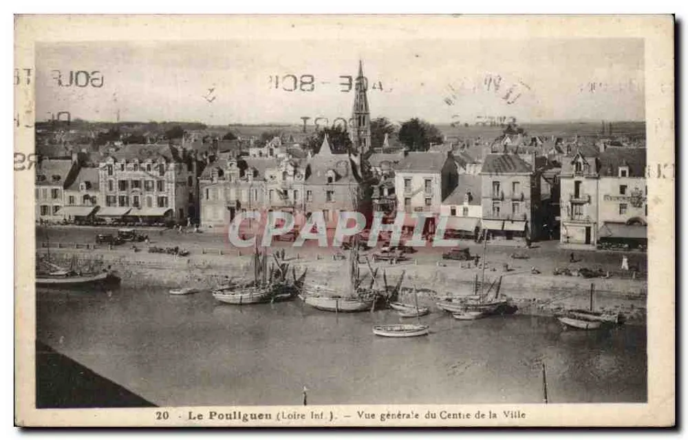 Le Poulliguen (Loire Inf.) — Allgemeiner Blick auf das Stadtzentrum — J. Nozais, Verlag - Vorderseite