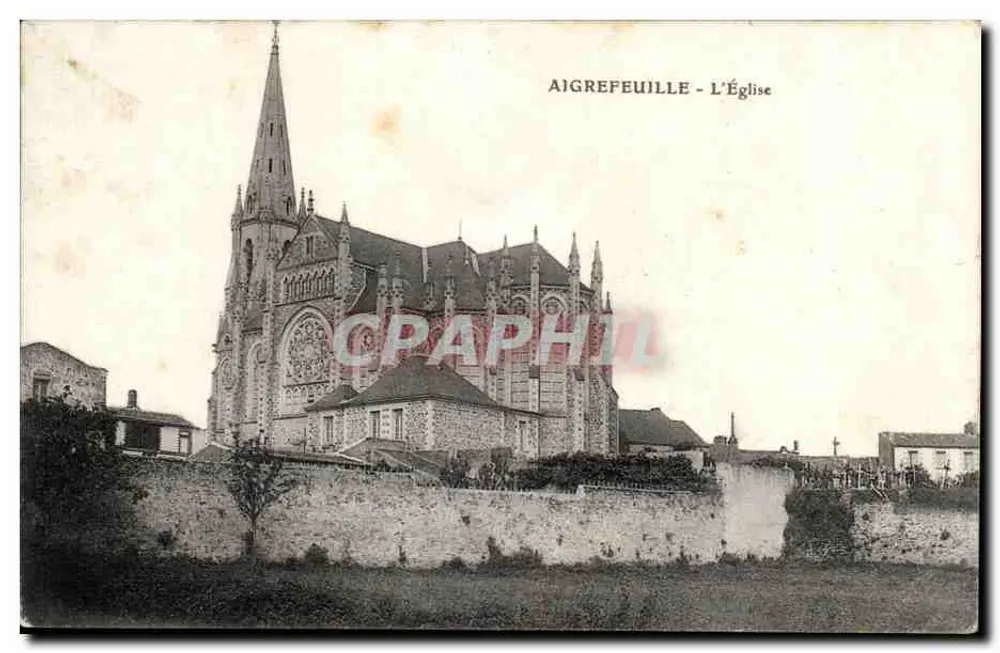 Aigrefeuille - L'Église — éditeur imprimeur non visible, n° de série non lisible - Frente