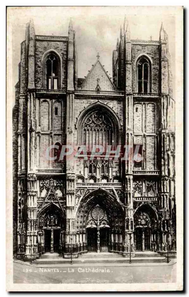 Nantes - A Catedral — Edição La Cigale, n° 196 - Frente