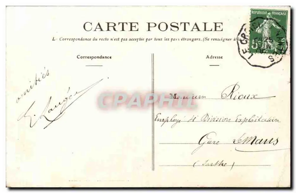 Bourg-de-Batz (L.-Inf.) - Os Rochos da Ponta — Coleção Morel - St-Nazaire - Verso