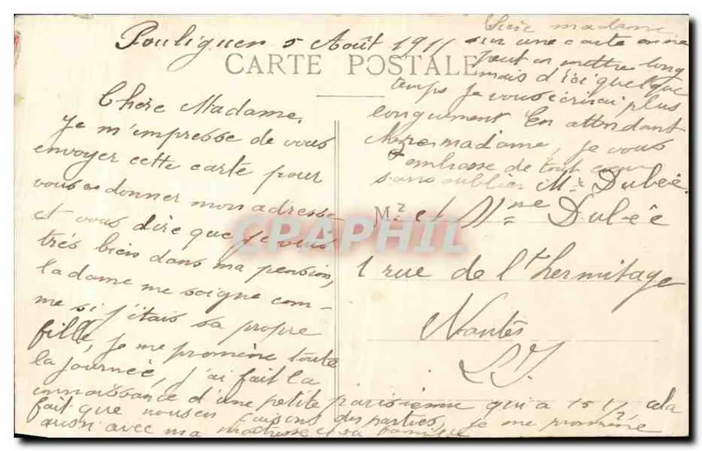 Le Pouliguen (L.-I.) — Panoramablick auf den Hafen — Verlag Pommel, n° 269 - Rückseite
