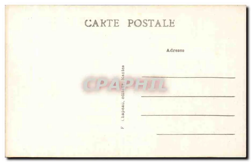 La Baule-sur-Mer (Loire-Inf.) — Esplanade und Gärten des Casinos — P. Chapeau, Verlag Nantes, n° 24 - Rückseite