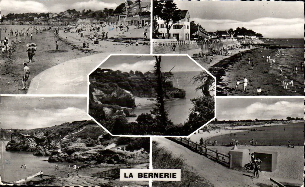 La Bernerie — Strand und Landschaften — F. Chapeau, Nantes, n°555 - Vorderseite