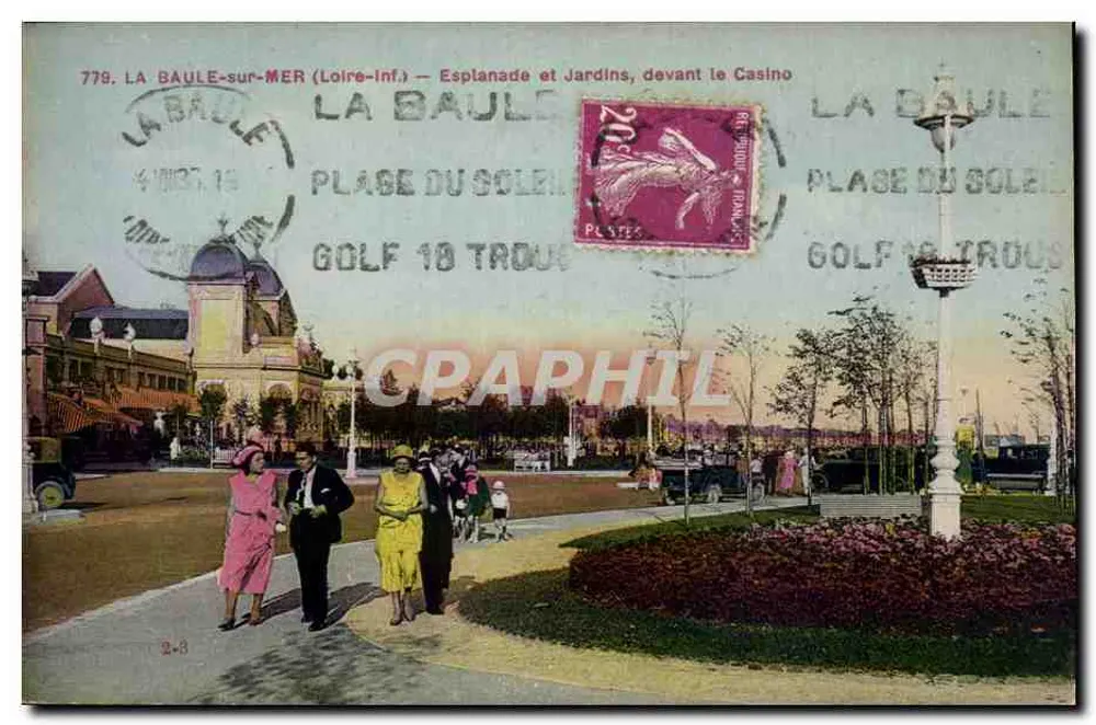 La Baule-sur-Mer — Esplanade und Gärten, vor dem Casino — F. Chapeau, Nantes, n°778 - Vorderseite