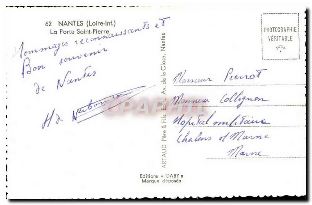 A Porta Santa-Pérgula — Nantes — Edições Gaby - Verso