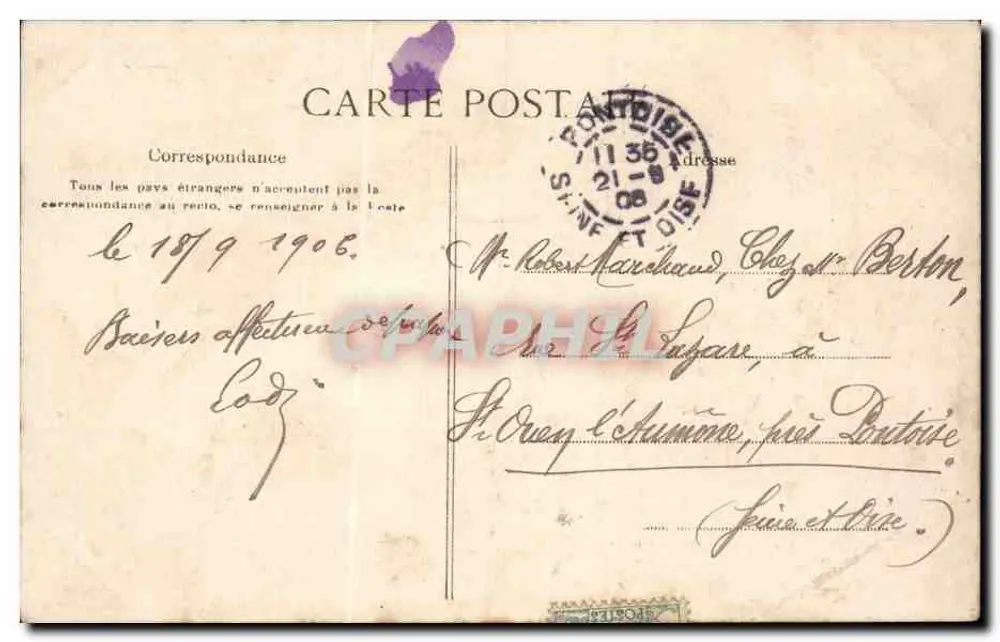 Clisson (Loire-Inf.) — Maine üzerindeki Viyadük — Lith. Poupin, n°282 - Arka yüz