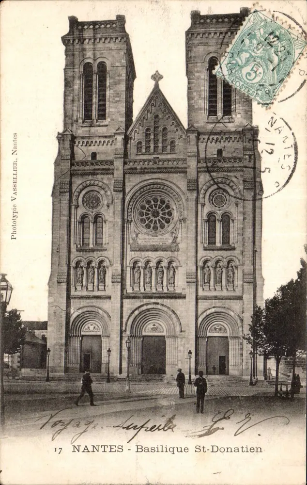 NANTES - Basílica de São Donatien — Fototipo Vassellier, Nantes, n°17 - Frente