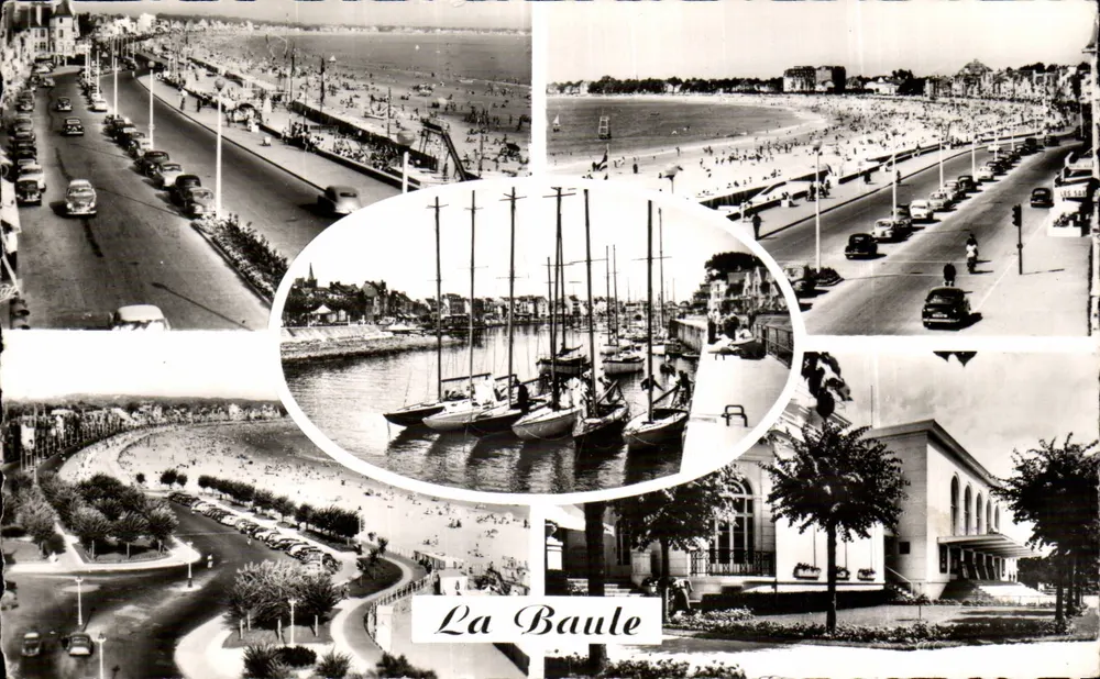 La Baule — vista panorâmica do porto, da praia e do cassino — editor não identificado - Frente