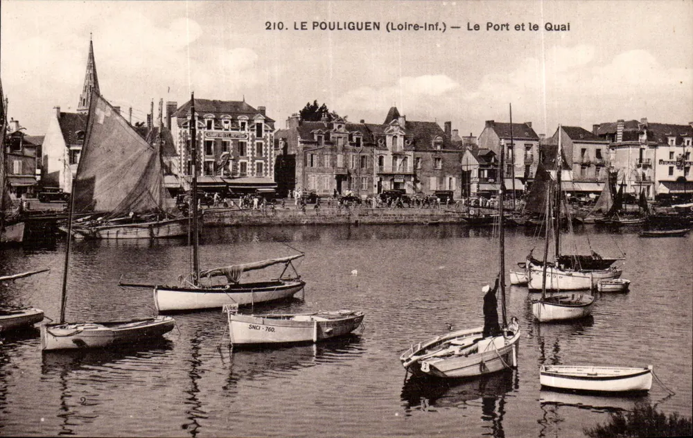 Le Pouliguen (Loire-Inf.) — Der Hafen und der Kai — F. Chapeau, Verlag Nantes - Vorderseite