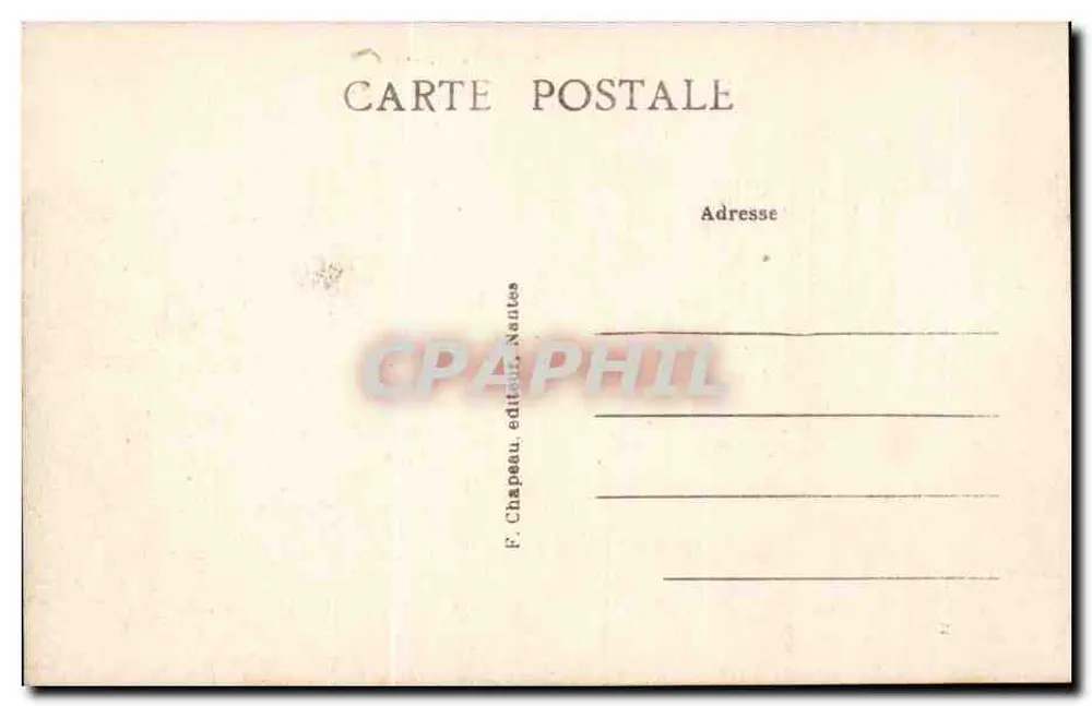 Le Pouliguen (Loire-Inf.) — Der Hafen und der Kai — F. Chapeau, Verlag Nantes - Rückseite