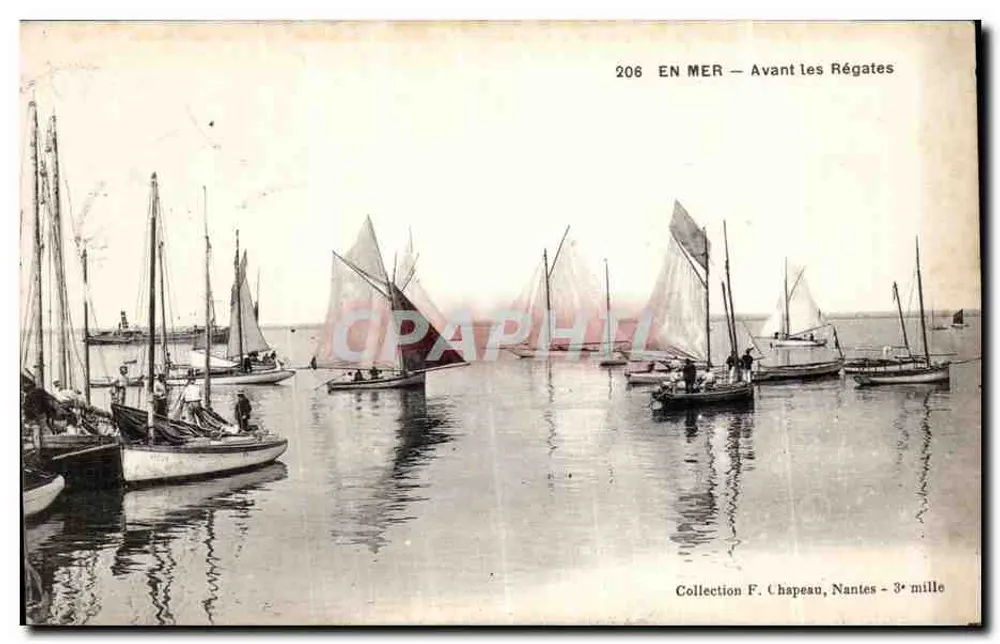 Nantes — Voor de Regatten — Collectie F. Chapeau - Voorkant