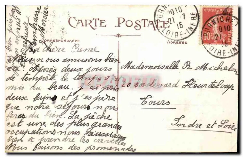 Nantes — Voor de Regatten — Collectie F. Chapeau - Achterkant