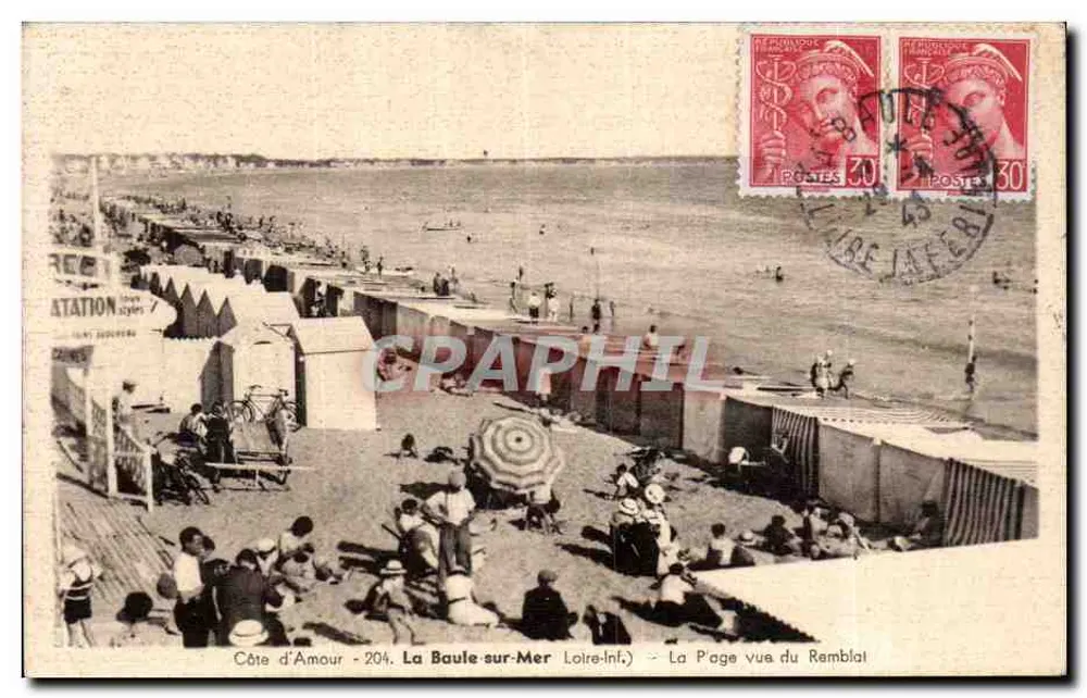 La Baule-sur-Mer - Blick vom Damm — Küste der Liebe - 204 — unbekannter Verleger - Vorderseite
