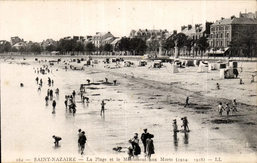 Saint-Nazaire — Strand und Gedenkstein für die Toten (1914-1918) — I.L. - Vorderseite