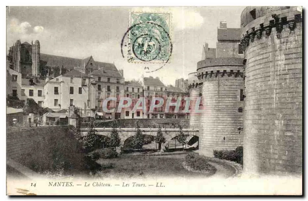 NANTES — O Castelo — As Torres — LL. - Frente