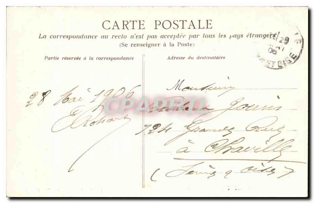 NANTES — Escadarias de Sainte-Anne — Heliotipia Dugas e Cie, Nantes - Verso