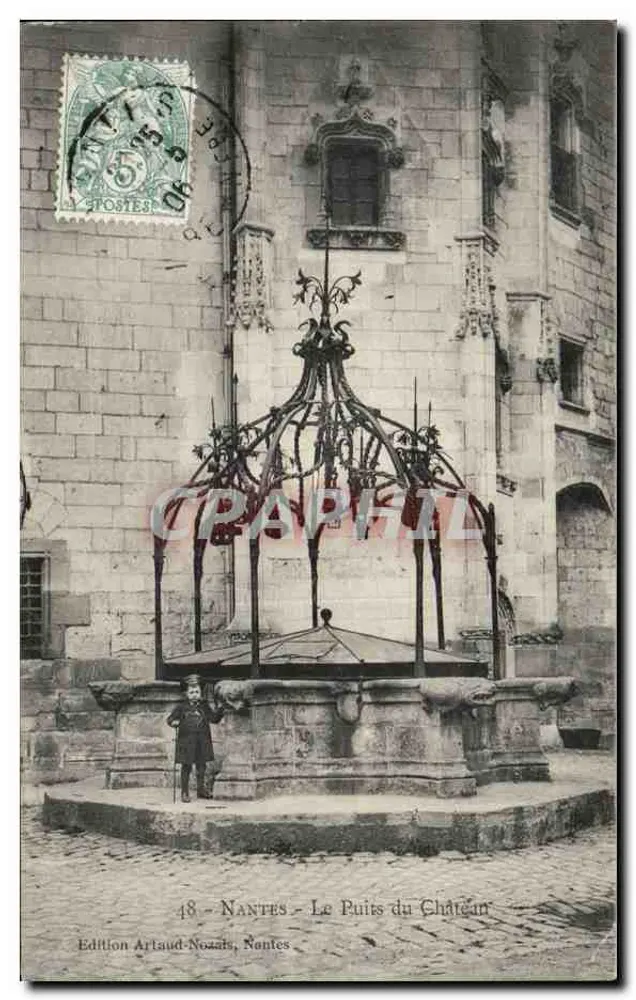 NANTES - A Fonte do Castelo — Edição Artaud-Nozaïs, Nantes, n°48 - Frente