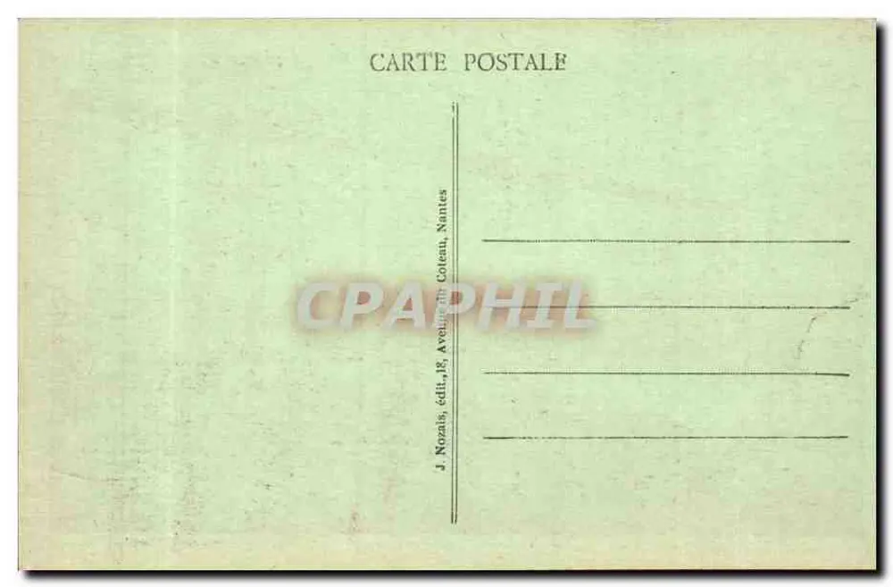 NANTES (L.-I.) - A Porta de São Pedro — editor J. Nozais, Nantes - Verso