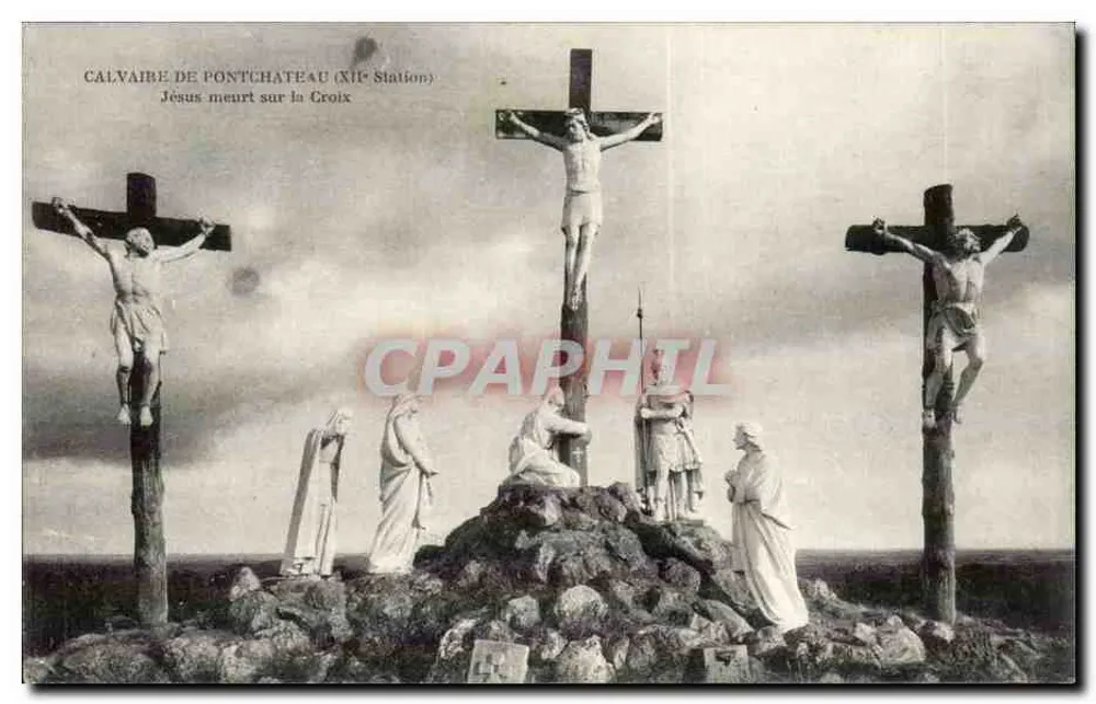Calvaire de Pontchâteau — XIIe Station — Jesus stirbt am Kreuz - Vorderseite