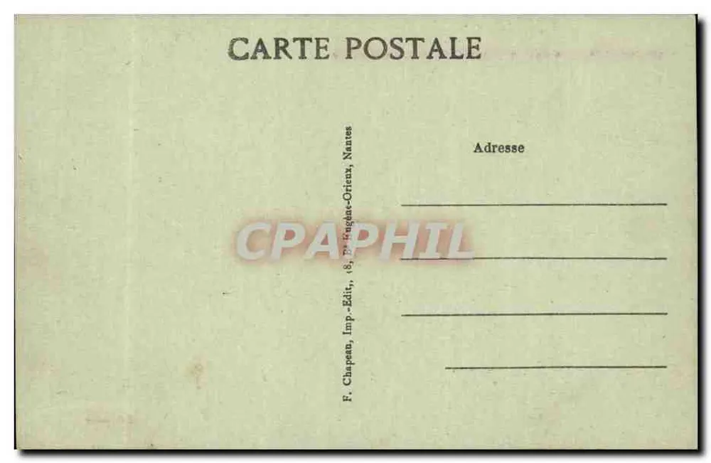 NANTES — A Estação de Orleães — Calçadão de Richiboûrd - Verso