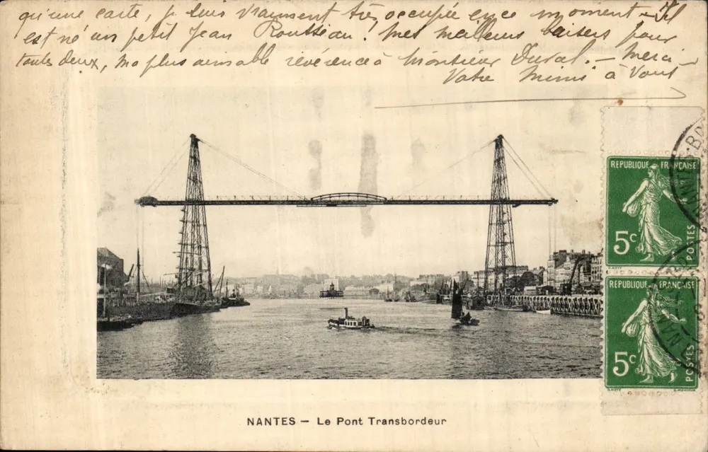 NANTES — O Ponte Transbordeur — Editor não identificado, número de série não visível - Frente