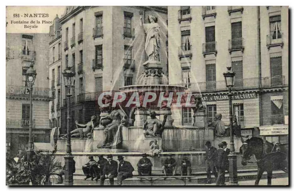 Nantes — Fontaine de la Place Royale — Verlag: Vasselle - Vorderseite