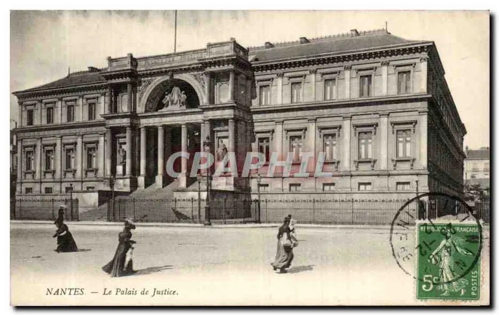 NANTES — O Palácio de Justiça — editor não visível - Frente
